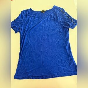 Colbalt blue shirt sleeve top xlarge